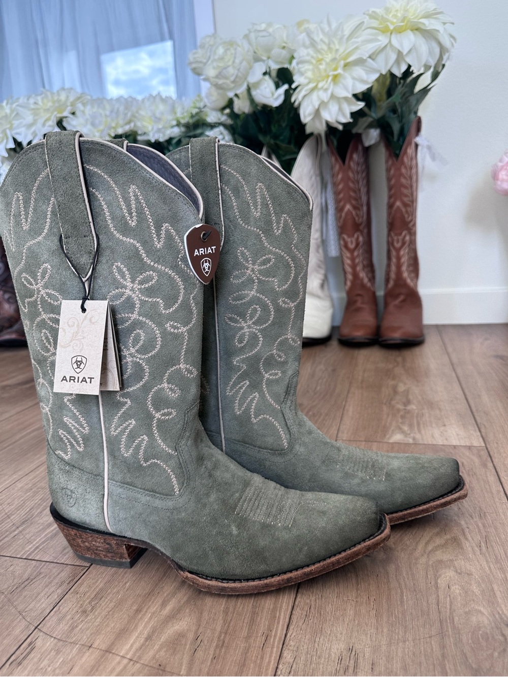 Ariat suede boots